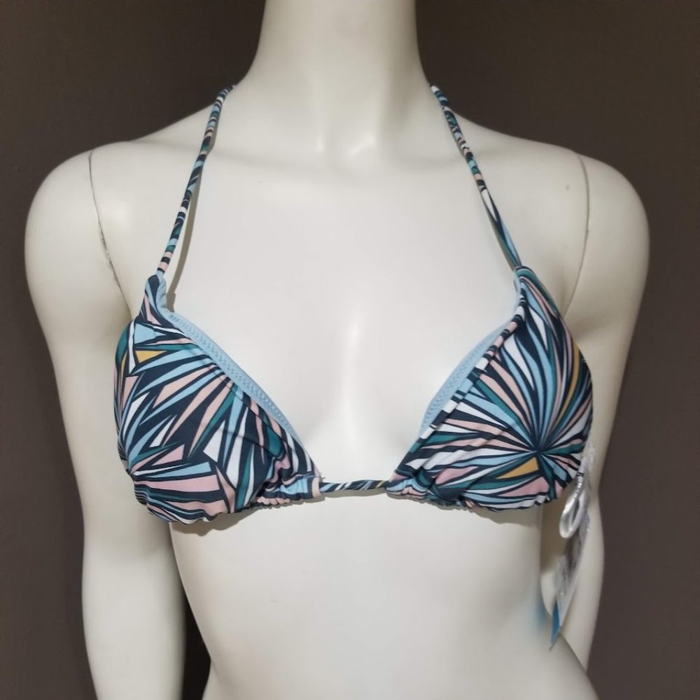 O'Neil Venice Printed Triangle Bikini Top  Size Small - Picture 2 of 7